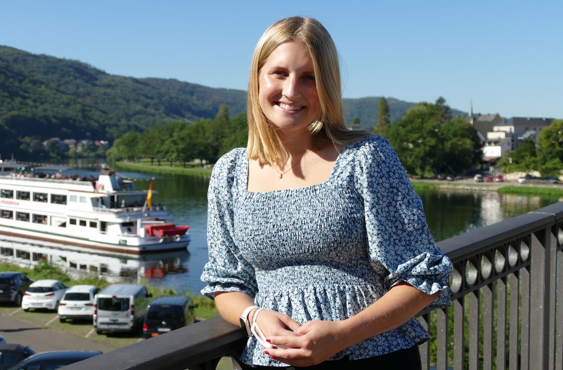 Franka Port: Die 20-Jährige wurde vor kurzem zur neuen Mosella der Stadt Bernkastel-Kues gekrönt und freut sich auf ihr Amt.