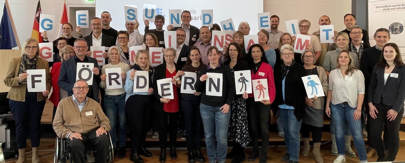 Rund 40 Teilnehmer bei der Gesundheitsförderungskonferenz des Kreises.