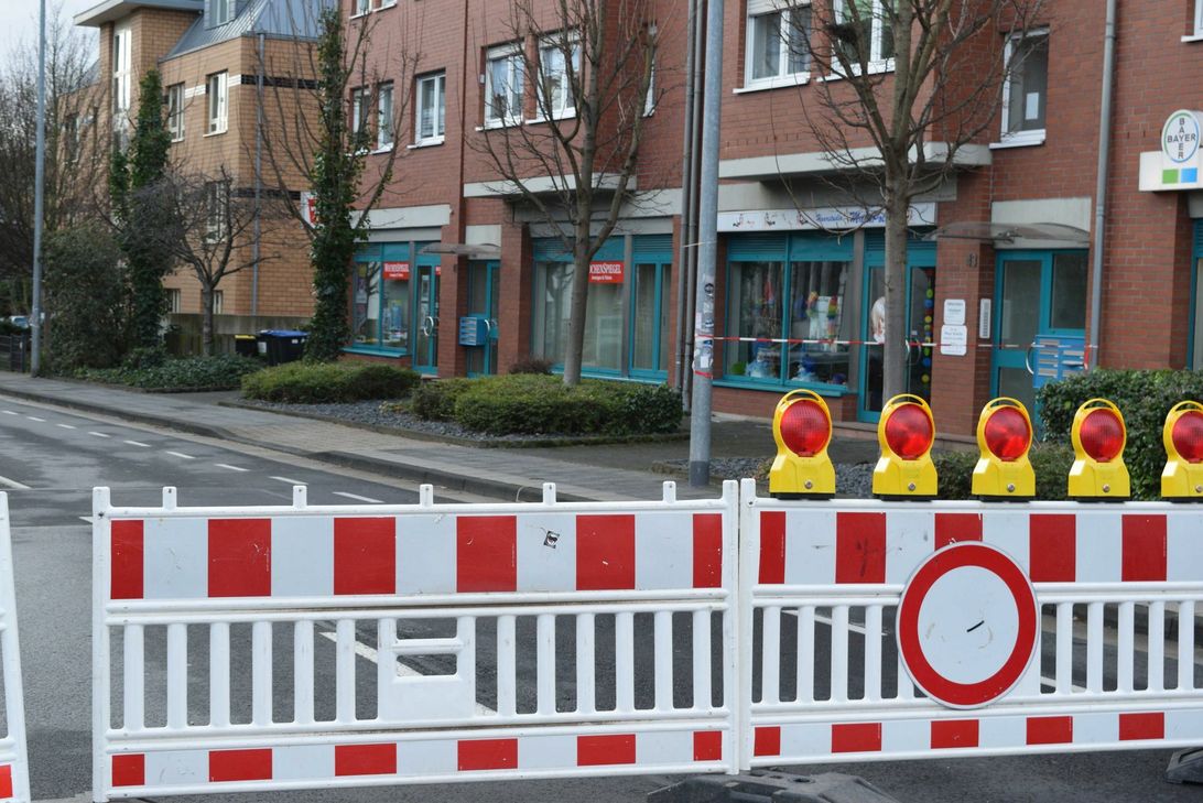 Aktuell ist die Gerberstraße in Euskirchen gesperrt. Foto: Scholl