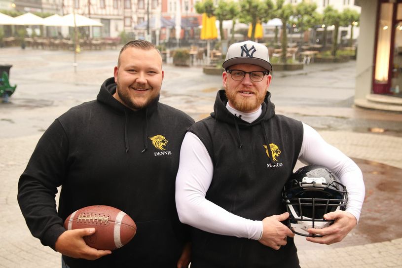Dennis Höller (l.) und Marco Abels sind Gründungsmitglieder der Lions. Foto: Nolden