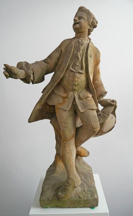 Figur "Tänzer", Sandstein, um 1760. Foto: Stadtmuseum Simeonstift Trier