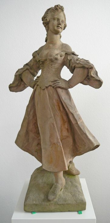 Figur "Tänzerin", Sandstein, um 1760. Foto: Stadtmuseum Simeonstift Trier