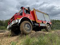 Auf dem Offroadpark Nürburgring trainierten Angehörige der Freiwilligen Feuerwehr Idar-Oberstein mit dem TLF-3000 W den Einsatz in unwegsamem Gelände