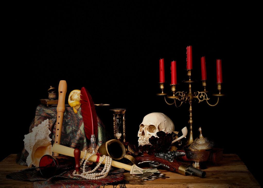 So sieht dann das fertige Fotokunstwerk mit dem Namen "Alles ist geliehen" aus.