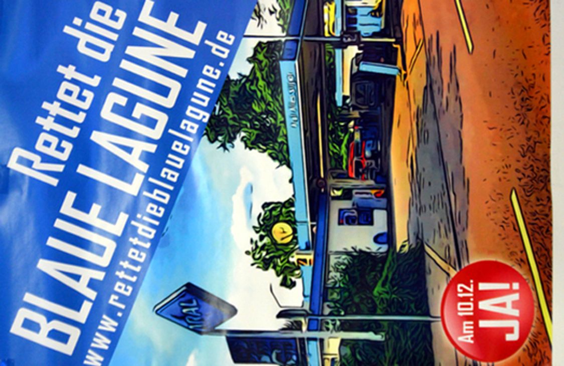 Befürworter und Gegner der 24-Stundenbetrieb-Tankstelle in der Ostallee werben für ihre Standpunkte.