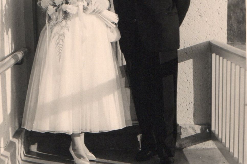 Marlene und Leo Leyendecker waren 52 Jahre verheiratet. Der Weg zur Eheschließung ging über das Zollamt.
