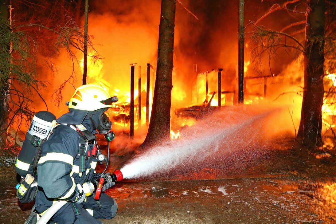 Feuer-Inferno auf dem Kirner Campingplatz