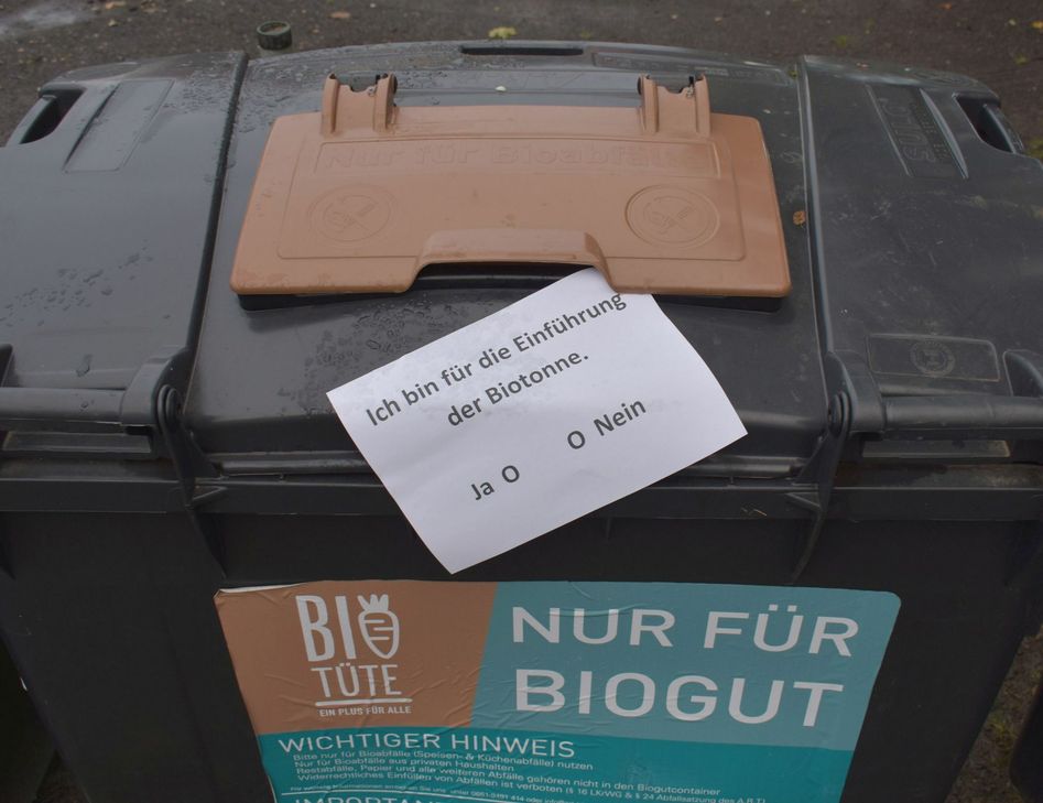 Die Bürgerinnen und Bürger des Landkreises werden über die Einführung der Biotonne entscheiden. Nur ein Termin ist noch nicht gefunden. Archvifoto: Mager