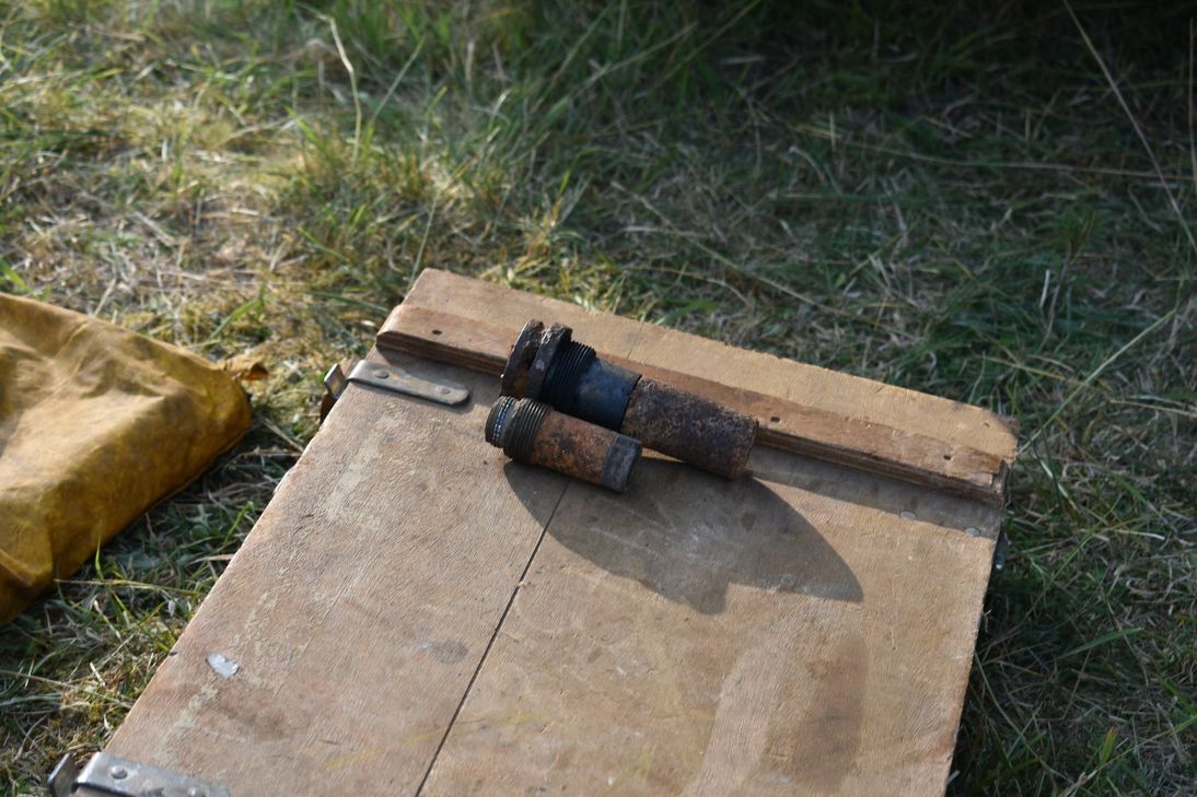 Die entfernten Zünder. Foto: Woltmann