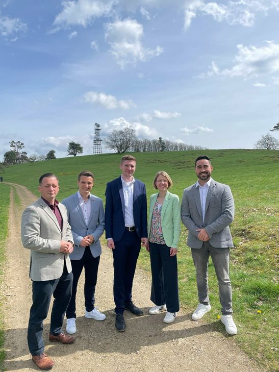 JU-Kandidaten der Vordereifel für den Verbandsgemeinderat (v.l.n.r: Ludwig Amling, Martin Hennrichs, Felix Brand, Elvira Gügel, Christian Schomisch)