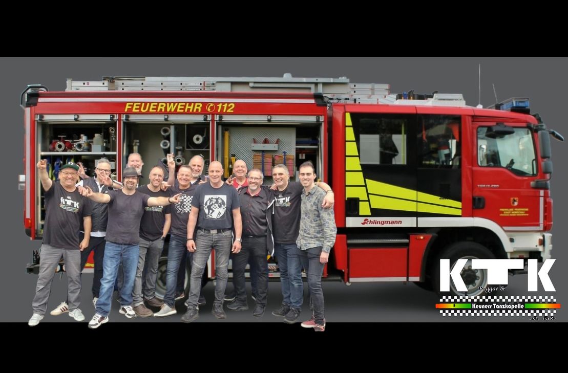 »KTK« gestaltet den Fire-Abend beim Jubiläum des Fördervereins der Konzener Feuerwehr.