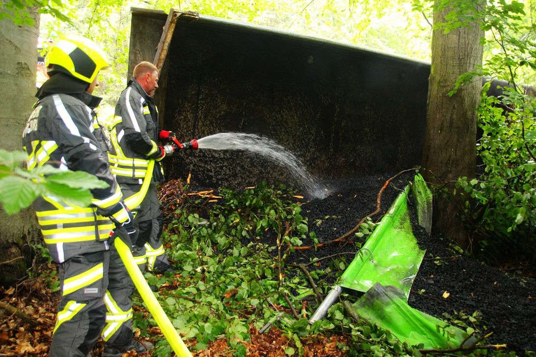 Die Feuerwehr hatte glücklicherweise alles im Griff. Foto: Sebastian Schmitt