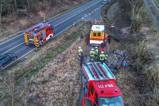 Schwerer Verkehrsunfall bei Sien.