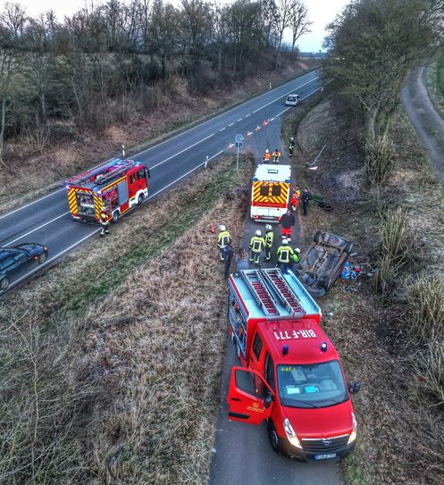 Schwerer Verkehrsunfall bei Sien.