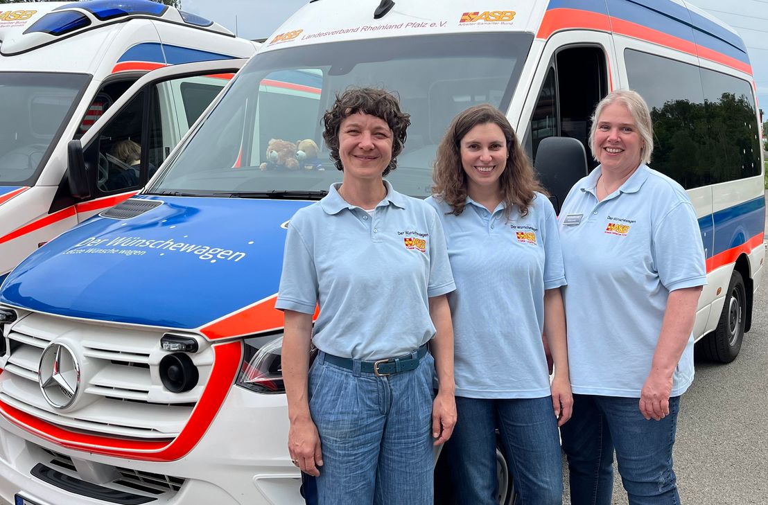 Die Koordinatorinnen des ASB-Landesverbands: v.l.: Christina Kunde, Christina Wickert, Manuela Stebel.