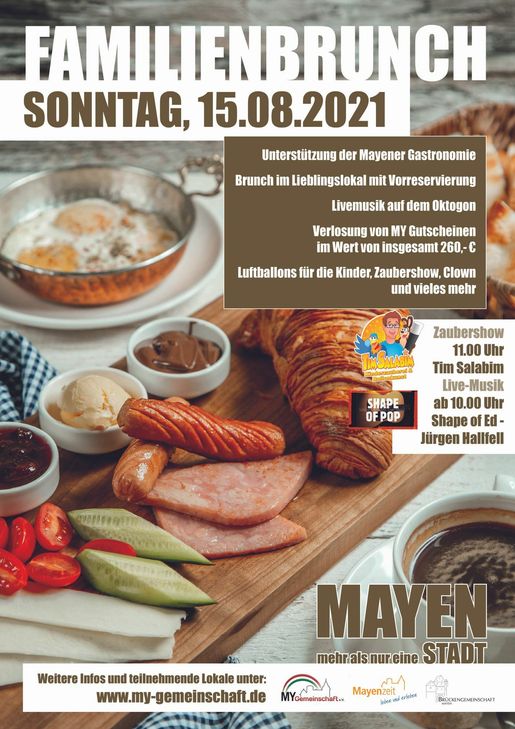 Das Plakat zum Familienbrunch. Grafik: Stadt Mayen