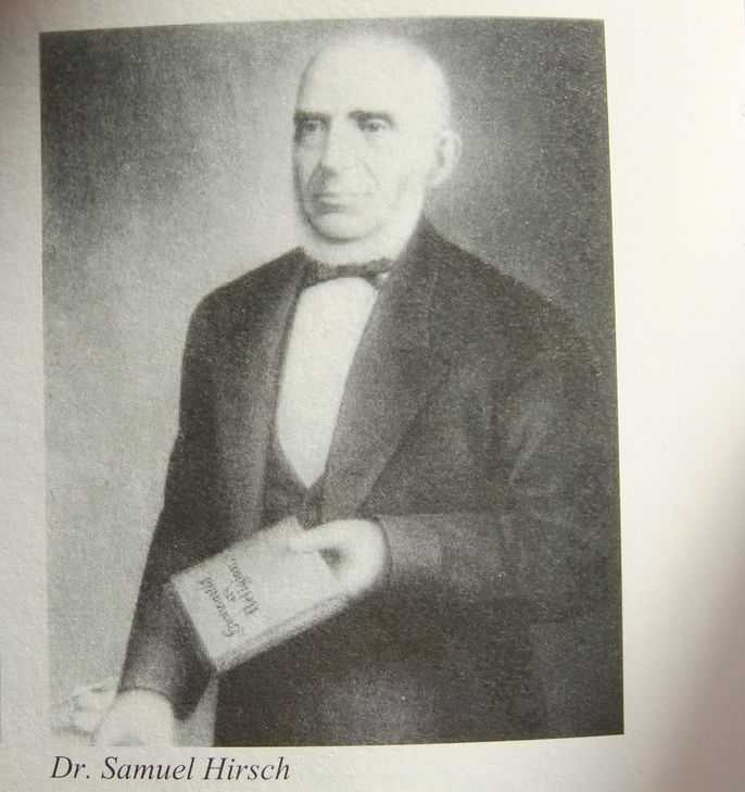 Dr. Samuel Hirsch - Ein jüdischer Weltbürger aus Thalfang (Foto aus "Der Schellemann Nr. 27/2014" des Kulturgeschichtlichen Vereins Hochwald). Kürzlich wurde der Platz neben dem "Haus der Begegnung" nach Samuel Hirsch benannt.