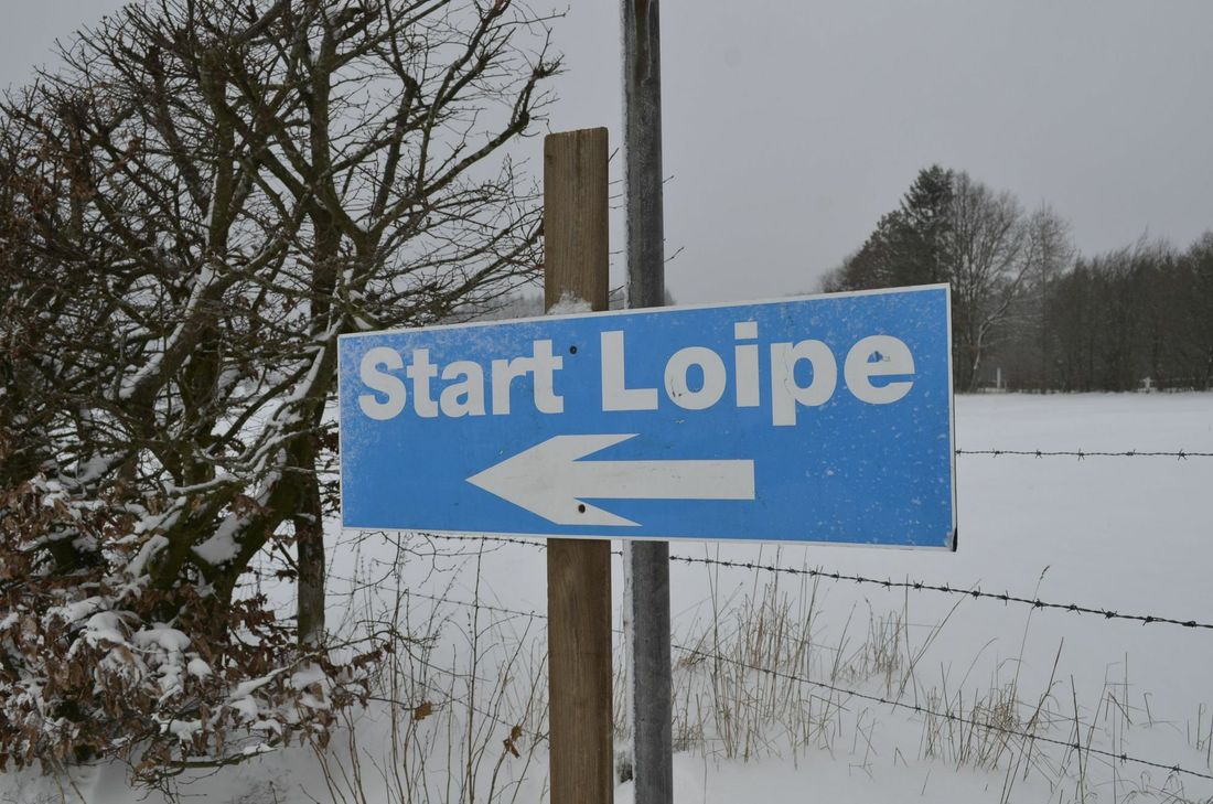 Für die Loipe reicht die weiße Pracht noch nicht.