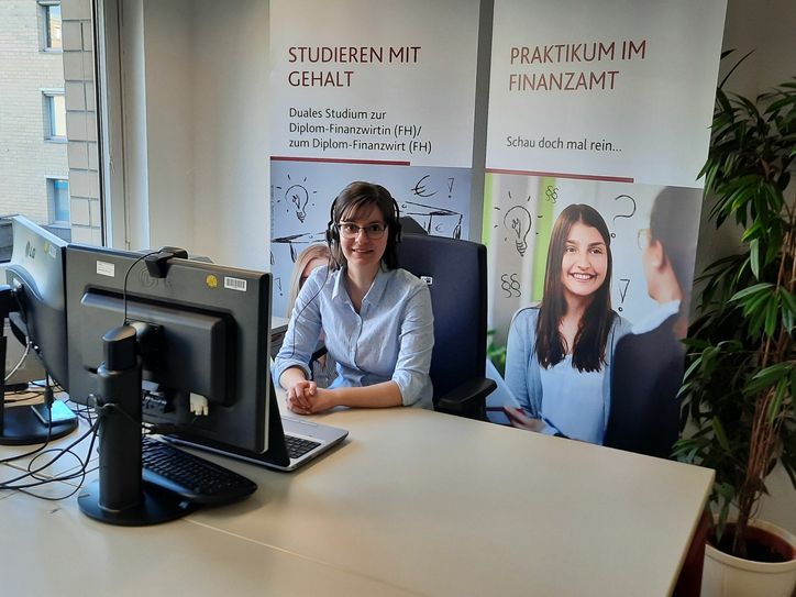 Teilnahme an Digitalen Berufstagen des Arbeitskreises SCHULEWIRTSCHAFT Mayen. Foto: Finanzamt