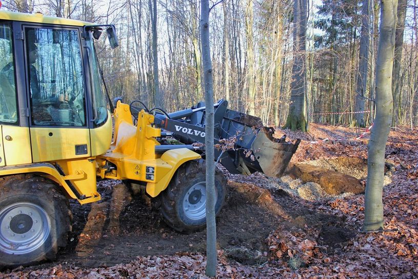 Mitarbeiter der Bezirksregierung Arnsberg identifizierten das Loch als Bergschaden und ließen es verfüllen.