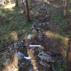 Spuren einer neu entdeckten Römerstraße in der Hunsrück-Mittelrheinregion.