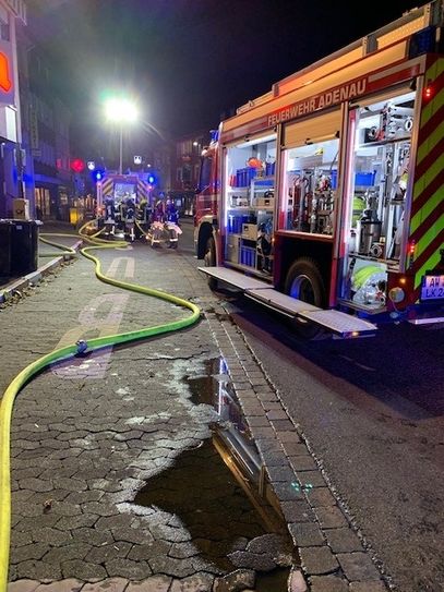 Die Schläuche sind verlegt. Foto: FFW Adenau