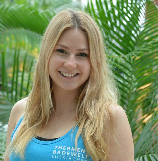 Unsere Expertin: Sarah Berger, Schichtleiterin Gästebetreuung in der "Thermen und Badewelt"