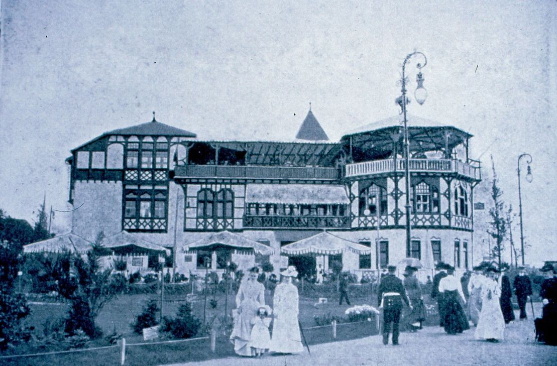 Das Kurgelände mit dem Kurhaus in Bad Salzig wurde Anfang des 20. Jahrhunderts eingerichtet.