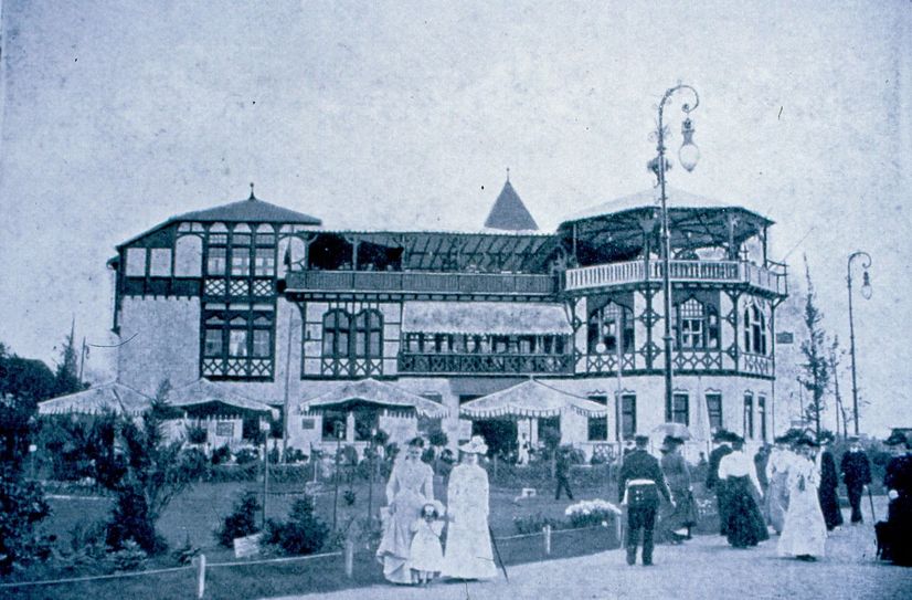 Das Kurgelände mit dem Kurhaus in Bad Salzig wurde Anfang des 20. Jahrhunderts eingerichtet.