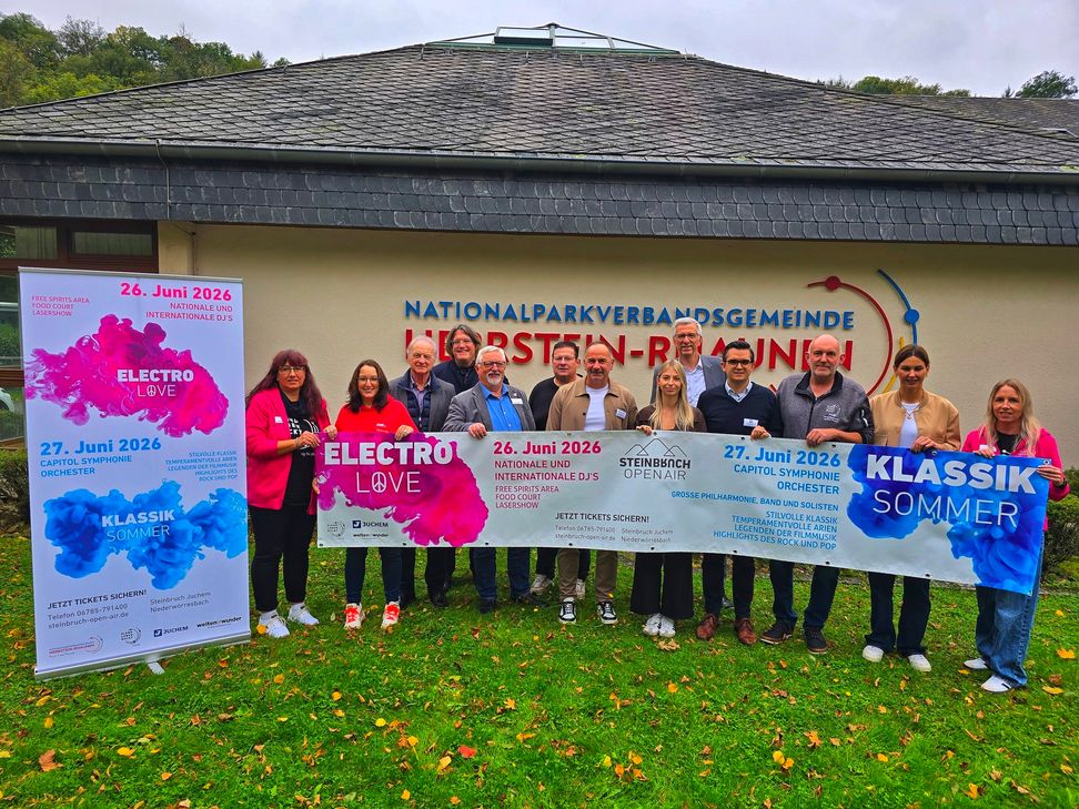 Bei einer Pressekonferenz in Herrstein präsentierten die Veranstalter das Konzept des Steinbruch Open Air.