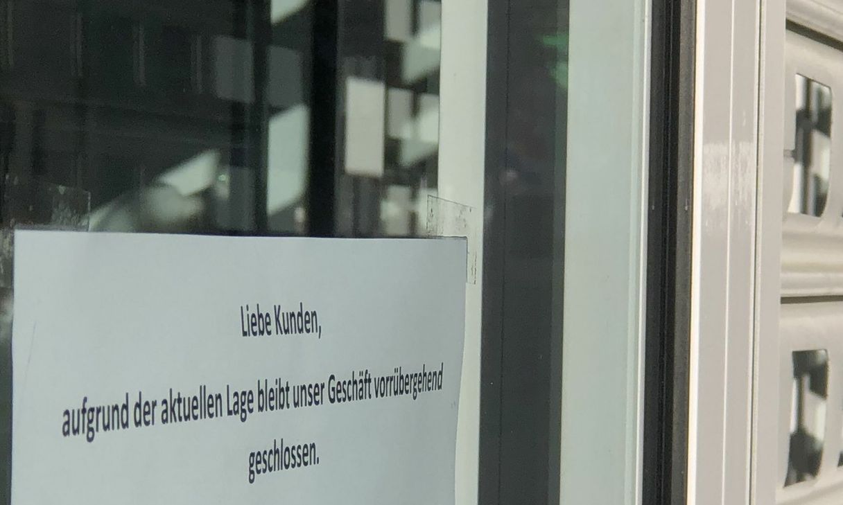 Geschäfte sind geschlossen, viele Unternehmer fürchten derzeit um ihre Existenz und mussten ihre Mitarbeiter in die Kurzarbeit schicken. mn-Foto