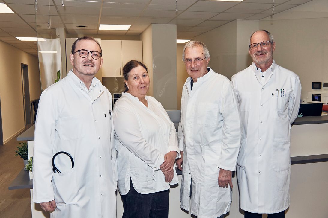 Diese Mediziner sind im Facharzt- und Hausarztzentrum in Mayen verantwortlich (v.l.):  R. Krischler, U. Weidenbach, M. Steinmetz, M. Maasberg. Es fehlt: Dr. Ritz.