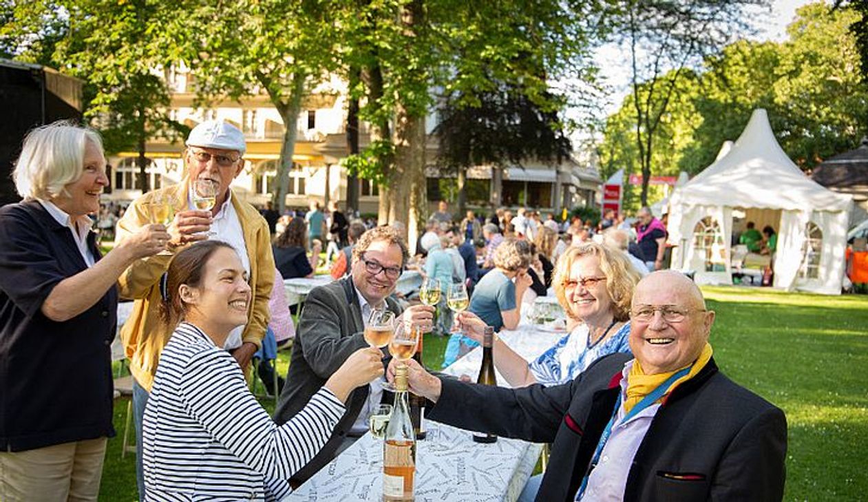 Weinfestival im Kurpark von Bad Kreuznach.