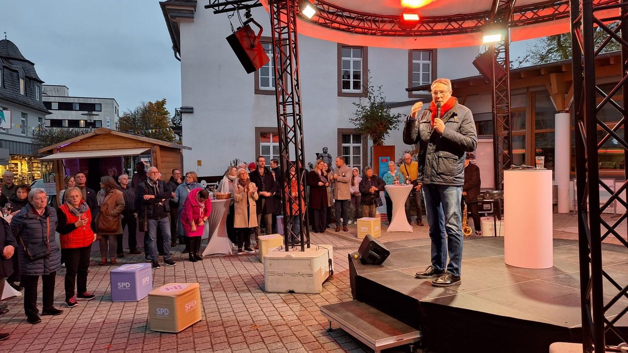 In seiner 40-minütigen Rede ging es um Themen, die das land und die Vulkaneifel betreffen.