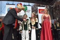 Auch das Kinderprinzenpaar hatte ein paar Worte zu sagen.