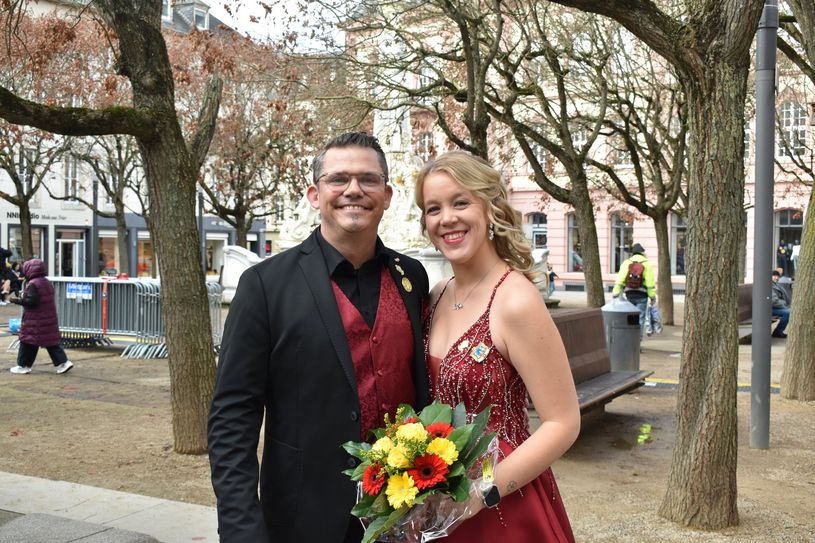 Das designierte Trierer Prinzenpaar Tommy & Lea vom Karnevalsverein Waldrach