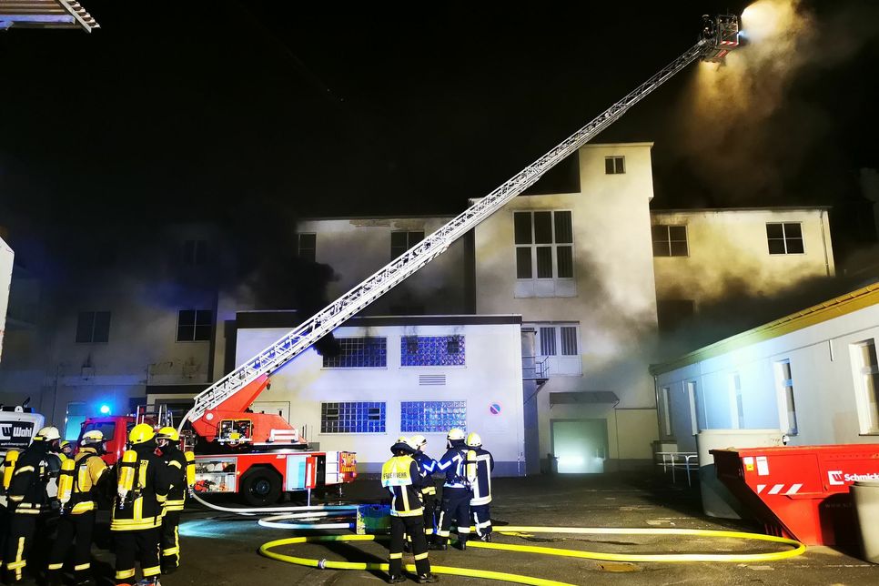 Großbrand in Bad Neuenahr. Foto: Polizei