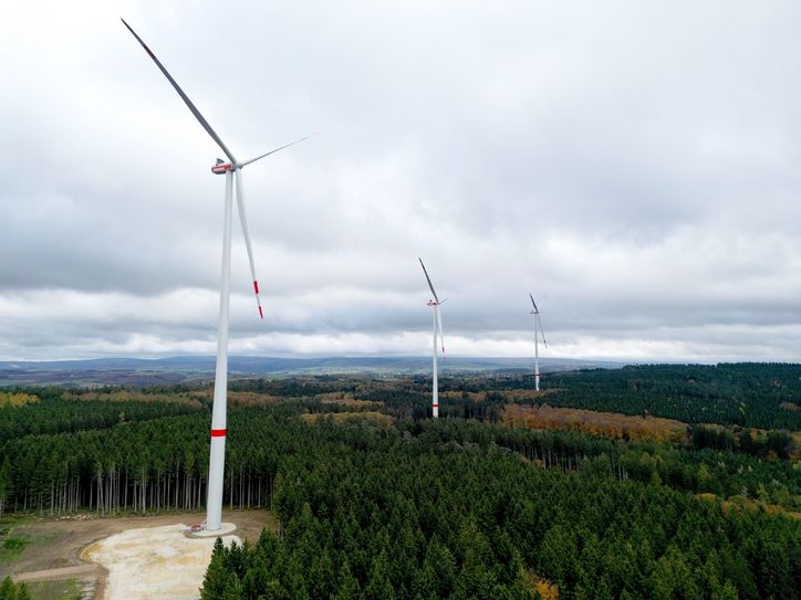 Der neue Windpark Bescheid Süd ist am Netz