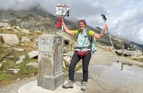 Die Wanderung führte Claudia Herr bis nach Italien.