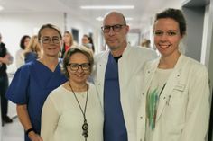 Das Leitungsteam der ZNA freut sich auf das Arbeiten in den neuen Räumlichkeiten der Hunsrück Klinik (v.l.): Andrea Diel (stellv. Stationsleitung), Daniela Frenzel (Pflegerische Leitung) Dr. Toni Fischer (stellv. Ärztlicher Leiter), Dr. Stephanie Zang (Ärztliche Leitung).