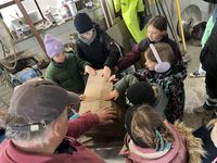 Besuch beim Steinmetz in Marmagen.