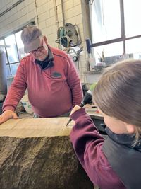 Besuch beim Steinmetz in Marmagen.