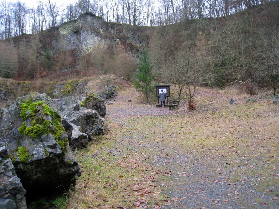 Im Krater des Vulkans.