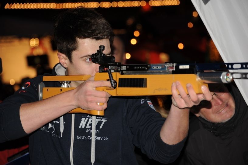 Marvin Nett wurde Siebter bei der "Biathlon auf Schalke-Tour"