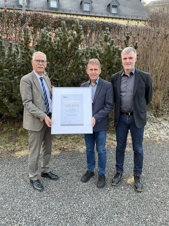 Arne Rössel, Bernd Stenzhorn und Jörg Hüster (v. links)