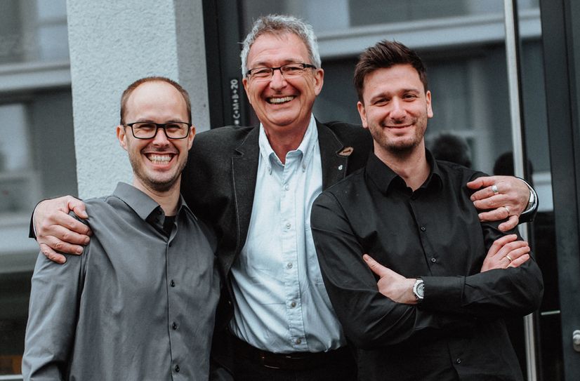 Sie sind schon lange ein Team, seit diesem Jahr leiten sie gemeinsam das Unternehmen als geschäftsführende Gesellschafter (von links): Jan von Harten, Kurt Müller und Alexander Kohl.