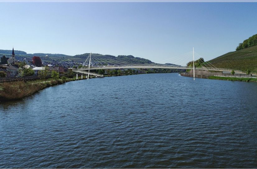 Visualisierung des Ingenieurbüros: So könnte die Brücke einmal aussehen.