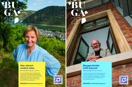 Die Plakate zeigen bekannte Gesichter aus der Region, darunter auch Rita Lanius-Heck und Hubertus Jäckel.