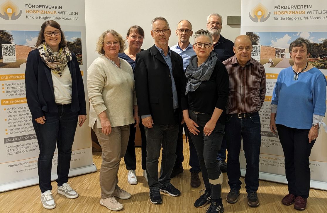 Der neue Vorstand des Fördervereins Hospizhaus Wittlich.