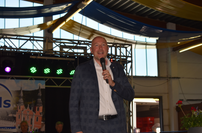 Landrat Andreas Kruppert betont den Stellenwert der Jobmesse im Rahmen der GLS sowie den gelebten europäischen Gedanken.